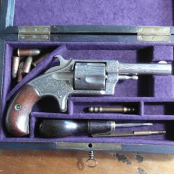 Révolver A Hopkins & Allens, Mod. Blue Jacket No. 2, en coffret