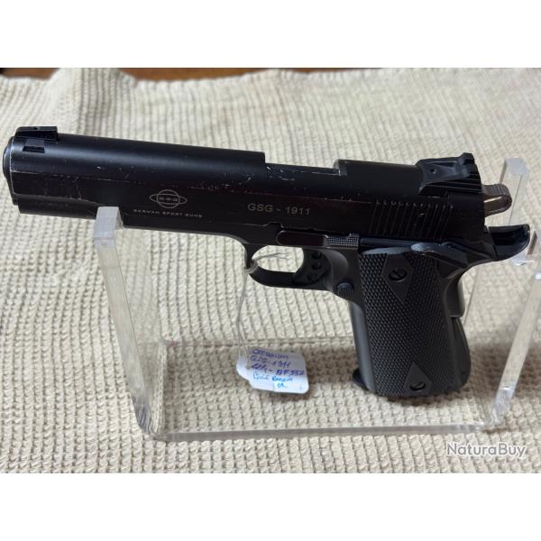 Sans prix de rserve ! Pistolet GSG modle 1911  - 22 lr - Noir Filet - ADF-BF337-02