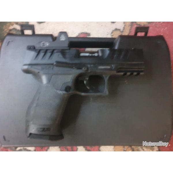 Pistolet WALTHER PDP COMPACT T4E Calibre 43 5Joules+ Viseur point rouge UMG + Kit de service