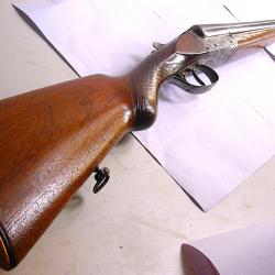 Beau fusil ancien juxtaposé St ETIENNE , cal 16, bon état