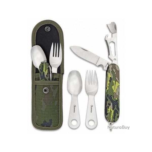 SET COUVERTS CAMPING VERT ALBAINOX