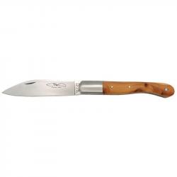 COUTEAU TMC AURILLAC LAME 90mm MANCHE BOIS DE CADE