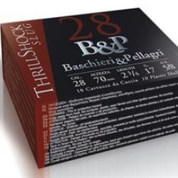 Cartouches B&P Thrill Shock Slug 17g - Cal. 28 x10 boites