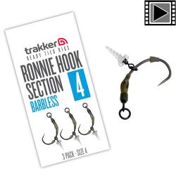 Hameçon Trakker Ronnie Hook Section Sans Ardillon (par 3) n° 4