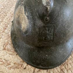 Casque Adrian ww2 défense passive