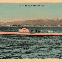 CPA - MARINE DE GUERRE -Le Sous - Marin " ARETHUSE " N°1506