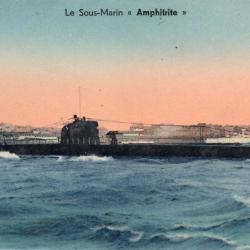 CPA - MARINE DE GUERRE - Sous - Marin " Amphitrite " N°1508