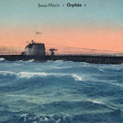 CPA - MARINE DE GUERRE - Sous - Marin " Orphee " N°1509