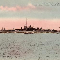 CPA - MARINE DE GUERRE - Sous - Marin " ANDROMAQUE " N°1510