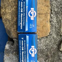 2 boite neuves PPU 7-08rem 120gr enchère 1 sans prix de réserve