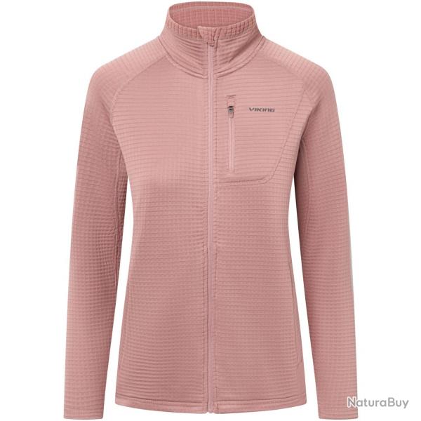 Veste Polaire de Randonne Viking "Admont Full Zip Lady" XL Rose ple