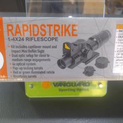 Lunette tactique firefield rapidstrike 1-4x24 riflescope circle reticle
