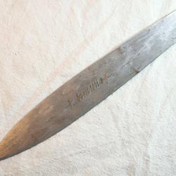 TRES RARE coupe papier damas signé SDC25INA017