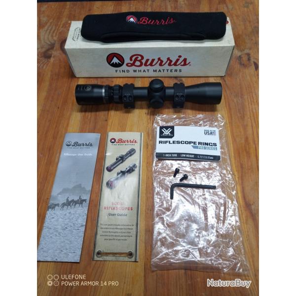 Lunette Burris Scout 2x7x32 avec montage Vortex Pro