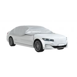 Demi housse de voiture argenté L 292x162x64 cm PEVA protection véhicule contre intempéries pratique