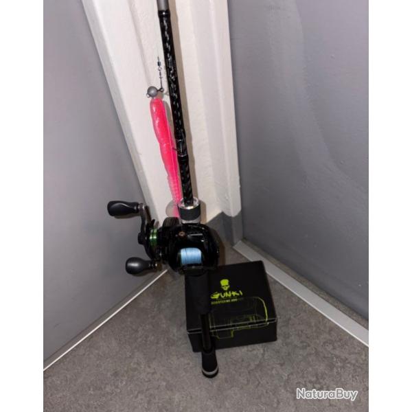 Ensemble casting moulinet Gunki canne Fate Black 20-80g