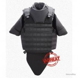 LOT jean Louis / gilet pare balles modulaires et NIJ3a + 2 plaques nij3++ et 2 anti trauma