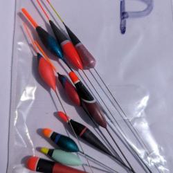 Flotteurs Vintage - lot x 10 pcs de I à P Pack : P - 10 flotteurs multiples