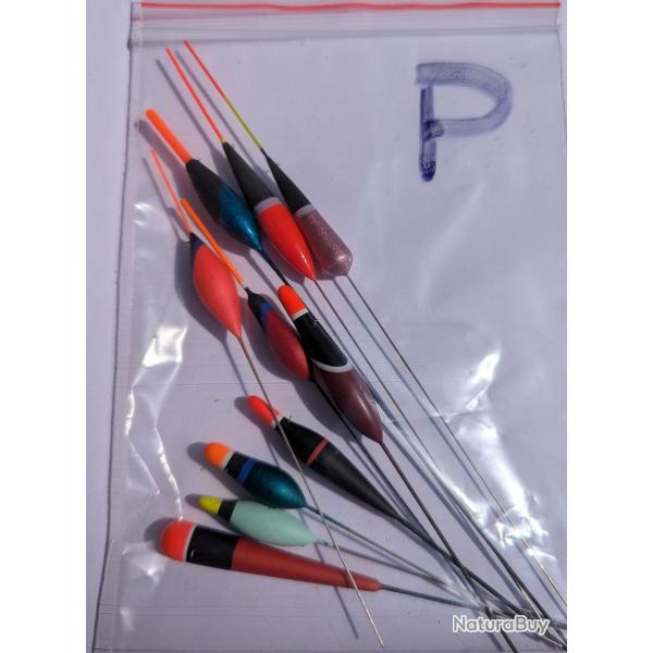 Flotteurs Vintage - lot x 10 pcs de I  P Pack : P - 10 flotteurs multiples