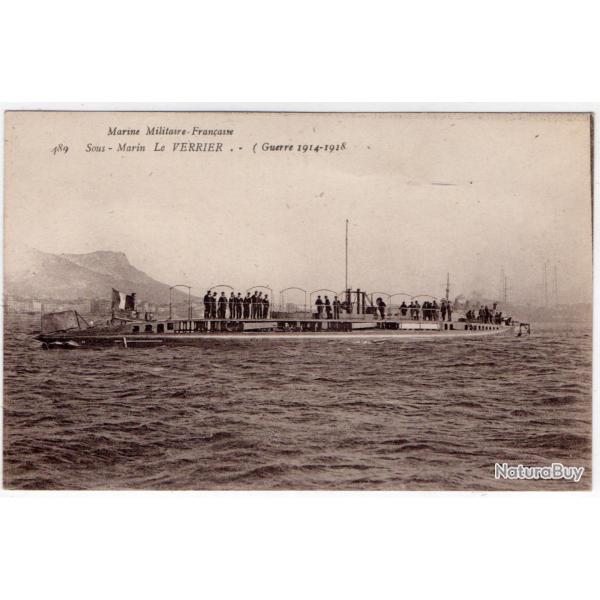 CPA - Marine de Guerre - SOUS - MARIN Le VERRIER .. ( Guerre 1914-1918  N1519