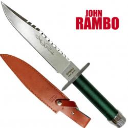 Couteau Rambo First Blood avec manche vert