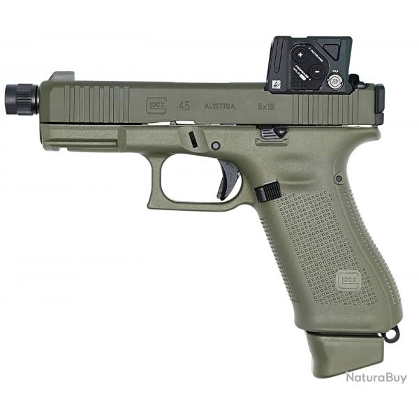 PISTOLET GLOCK 45 HUNTER EDITION A-CUT FILETE COMBO AIMPOINT COA CAL 9X19