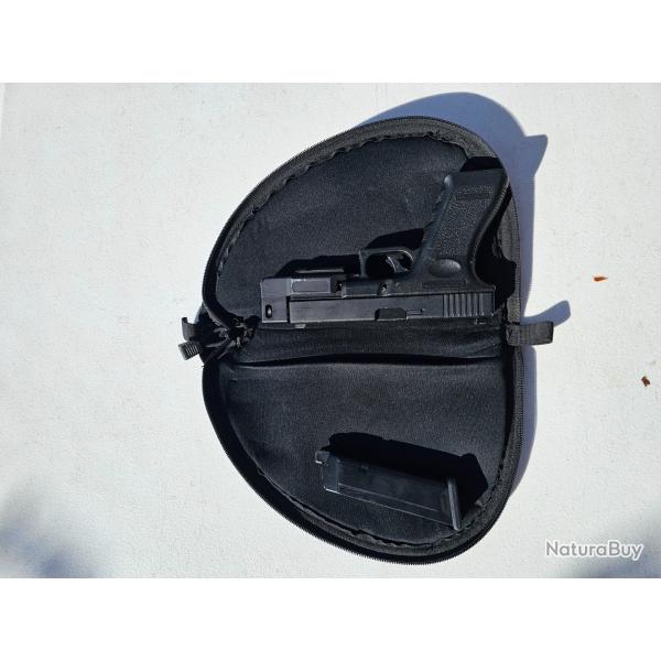 Pochette souple noire pour pistolet