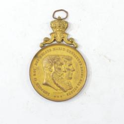 Médaille décoration 1890 Leopold II Marie-Henriette Kermesse de Biestebroeck. Belgique Bruxelles ?