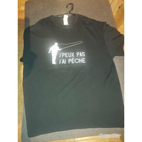 Tee shirt J'peux pas j'ai pche