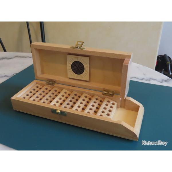 Bote de rangement Gehmann G710 en bois pour munitions 22Lr