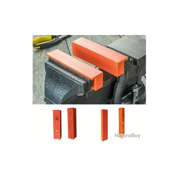 Mchoire d'tau  crampons en caoutchouc aimant 100mm