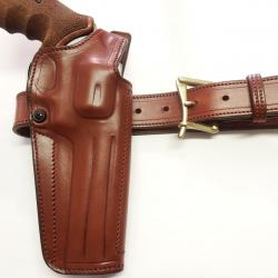ETUI CUIR COMBAT pour REV carc Moyenne ( Entreprise artisanale française)