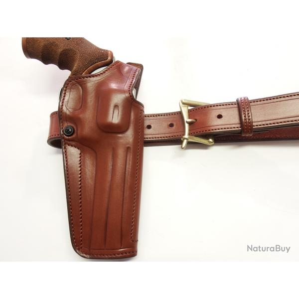 ETUI CUIR COMBAT pour REV carc Moyenne ( Entreprise artisanale franaise)