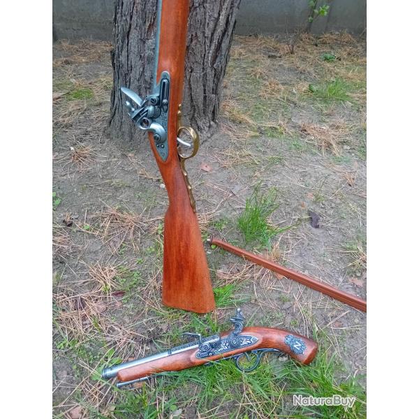 Denix fusil napoleon et pistolet silex