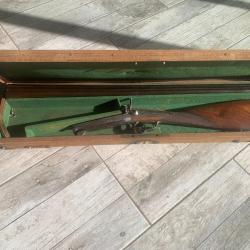 FUSIL CHASSE  JUSTAPOSE  ST ETIENNE CAL 16 AVEC MALETTE