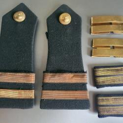 Épaulettes grades passants d'épaules lieutenant infanterie. Algérie.