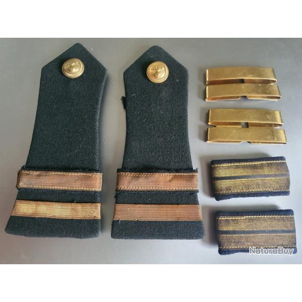 paulettes grades passants d'paules lieutenant infanterie. Algrie.