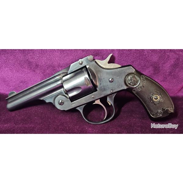 Revolver IVER JOHNSON, Top Break, Calibre 38sw poudre noire, USA, Categorie D