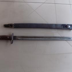 Rare baïonnette Australie Lithgow M-1907 datée 1919.