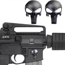 Autocollant métal 3D noir