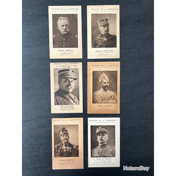 Cartes postales (x6) EMPRUNT DE LA LIBRATION