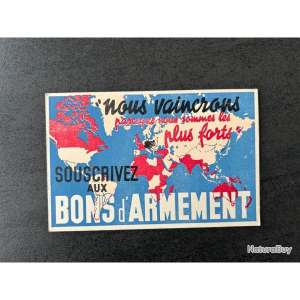 Carte postale BONS D'ARMEMENT.
