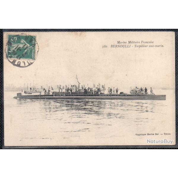 CPA - Marine de Guerre - BERNOULLI - SOUS - MARIN N1522