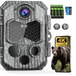 Caméra de Chasse 4G LTE - Solaire & Sans Fil | 2.7K HD | Carte SIM & SD 64 Go