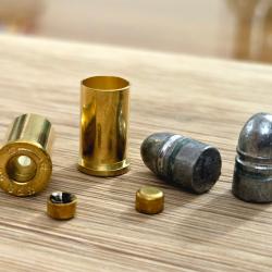 B13 Lot rechargement 32 SW SHORT (x25) avec ogive PLOMB + douille + amorce