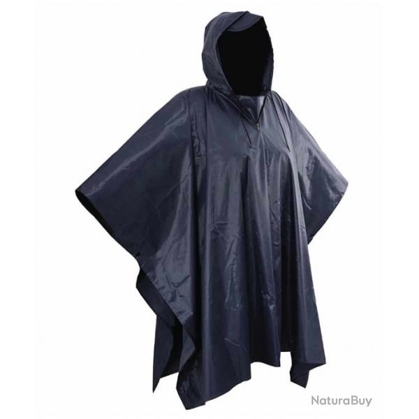 Poncho pluie impermable camping randonne Bleu marine taille unique polyester pratique lger