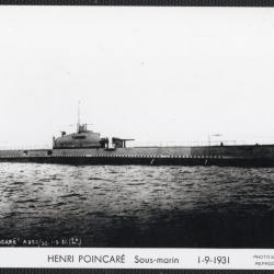 CPA - Marine de Guerre -Le SOUS - MARIN " HENRI POINCARE " N°1524