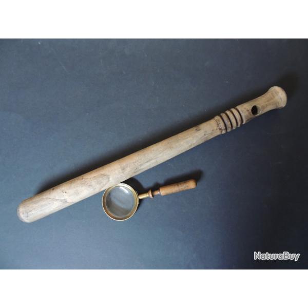 Matraque bois vintage police ou militaire