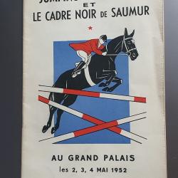 Programme du jumping de Marseille et le cadre noir de Saumur 1952 cheval équitation