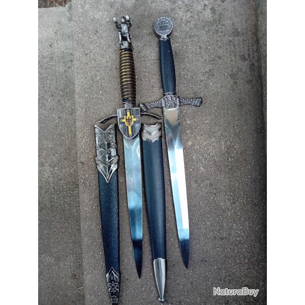 Dague mdivale  lot de 2